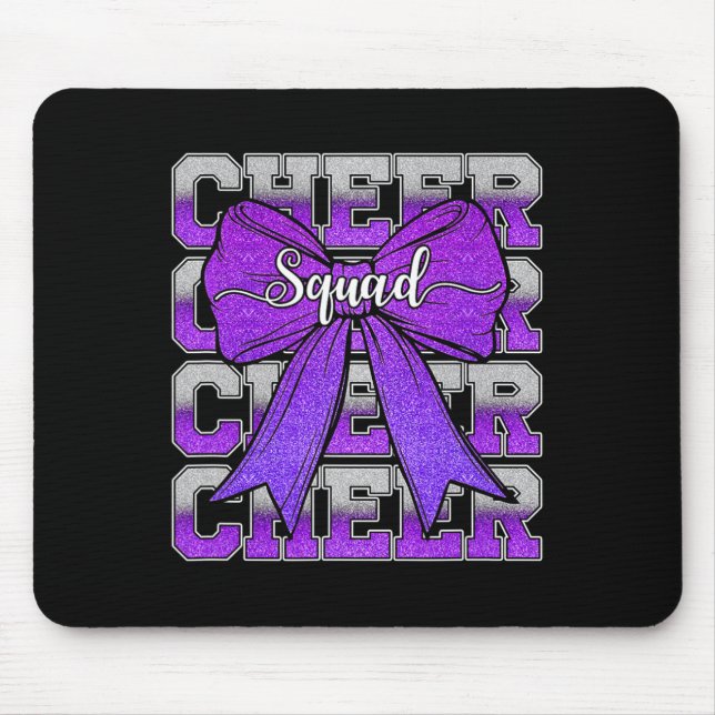 Cheer Squad Funny Cheerleader Cheerleading Coquett Mouse Pad (Front)