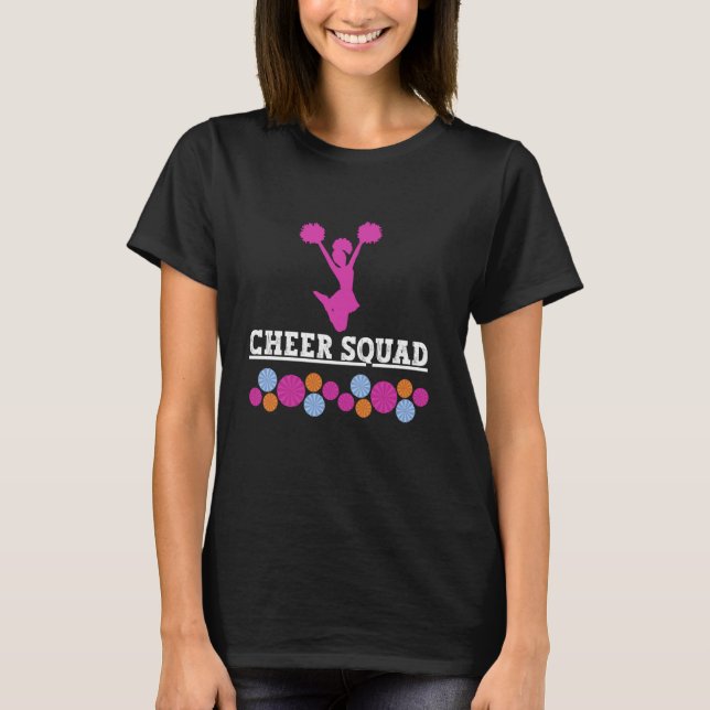 Cheer Squad Let's Get Fired Up Cheer From the Side T-Shirt (Front)