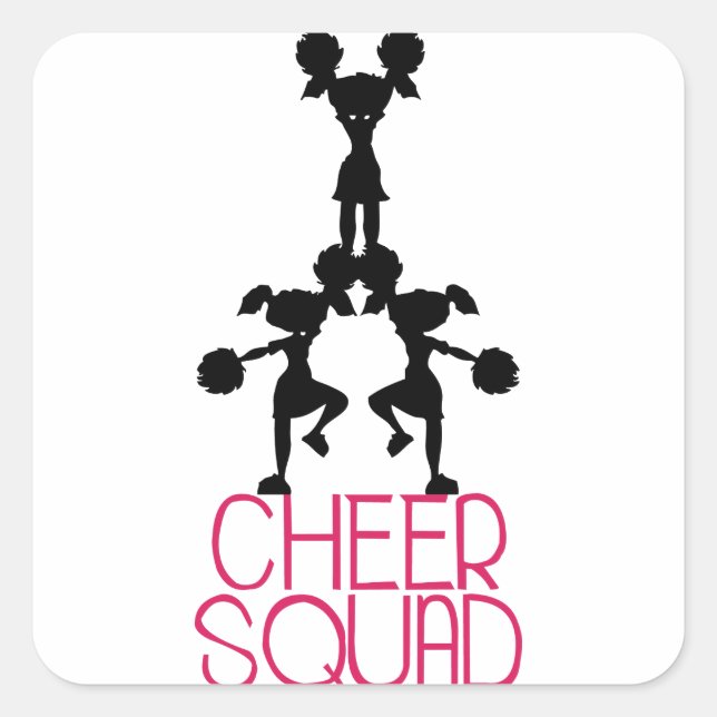 Cheer Squad Square Sticker (Front)