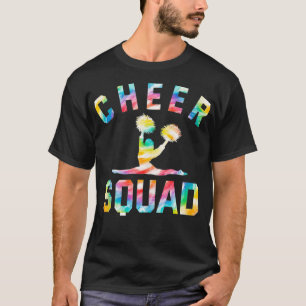 Cheer Squad Tie Dye Cheerleader Cheerleading Gift T-Shirt