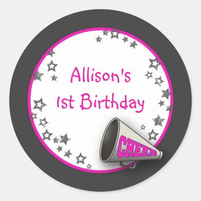 Cheer Sticker or Address Label (Front)