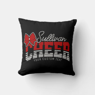 Cheer Team ADD NAME School Athlete Cheerleader Cushion