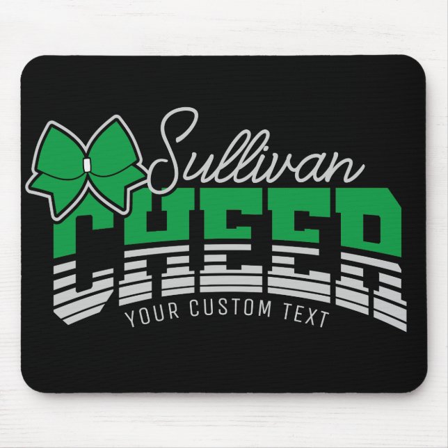 Cheer Team ADD NAME School Athlete Cheerleader  Mouse Pad (Front)