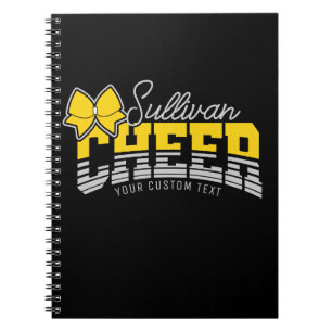 Cheer Team ADD NAME School Athlete Cheerleader Notebook