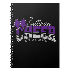 Cheer Team ADD NAME School Athlete Cheerleader Notebook