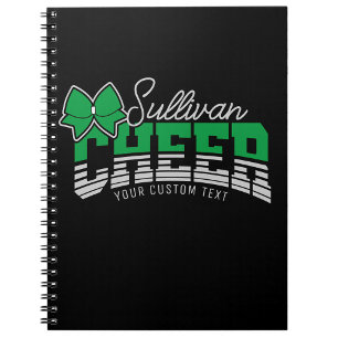 Cheer Team ADD NAME School Athlete Cheerleader  Notebook