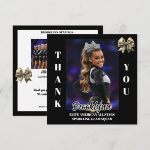 Cheer Team Cheerleader Thank You Cards