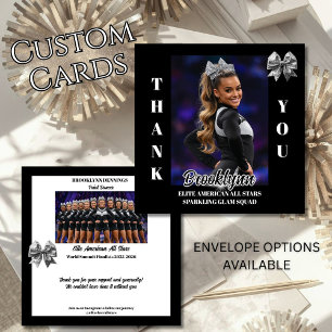 Cheer Team Cheerleader Thank You Cards