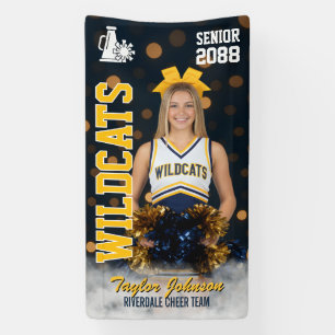 Cheer Team Custom Sports Photo Senior Cheerleading Banner
