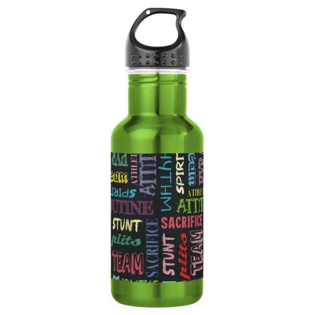 Cheer Terms On The Chalkboard 532 Ml Water Bottle (Front)
