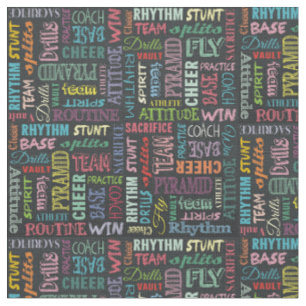 Cheer Terms On The Chalkboard Fabric