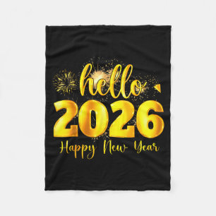 Cheer To The New Year Happy New Year 2026 Party  Fleece Blanket