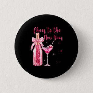 Cheer To The New Year Happy New Year 2026 Party Gi 6 Cm Round Badge