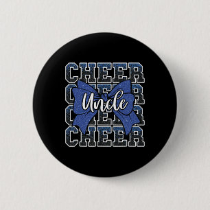 Cheer Uncle Aunt Bow Sport Cheerleader Cheerleadin 6 Cm Round Badge