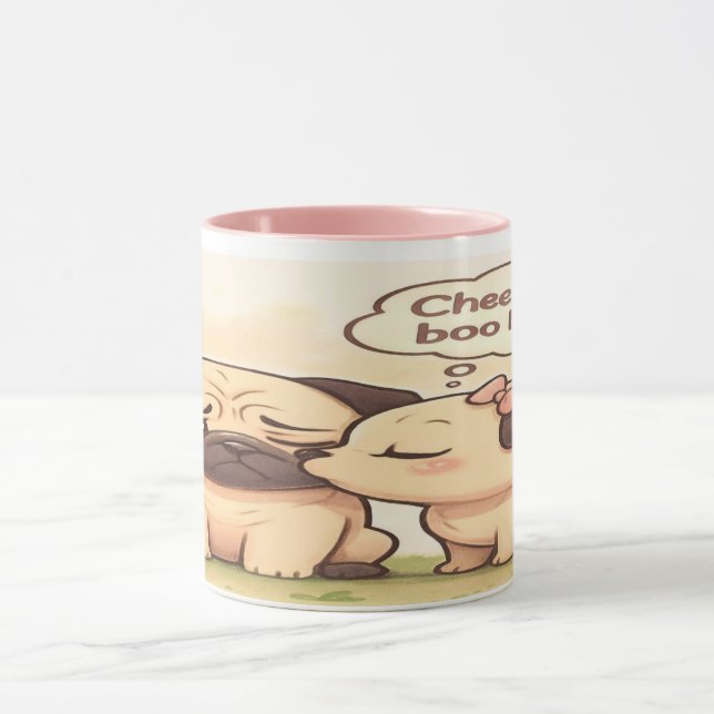 Cheer Up Boo Boo: Cute Pug Mug (Center)