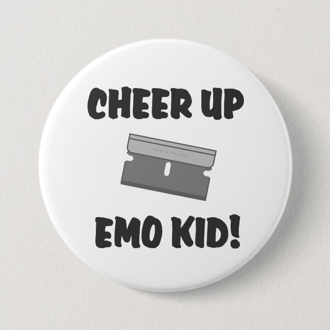 Cheer Up Emo Kid ! 7.5 Cm Round Badge (Front)