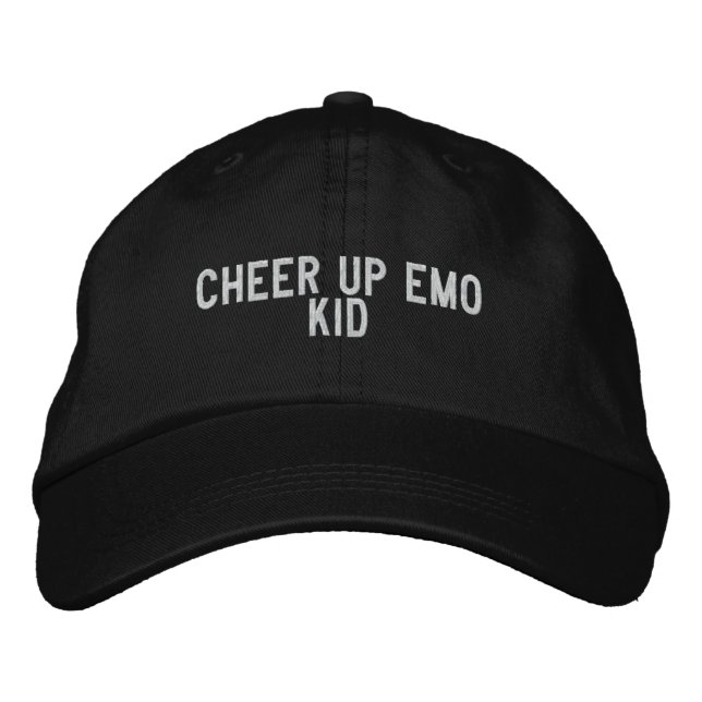 cheer up emo kid embroidered hat (Front)