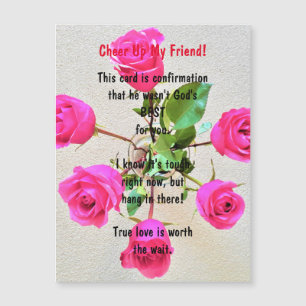 Cheer Up My Friend! Magnetic Greeting Card