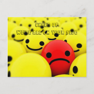 Cheer Up We're All On Your Side - Postcard