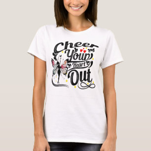Cheer Your Heart Out Fairy Cheerleader Shirt