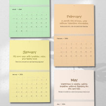 Cheerful 2026 Quote Calendar