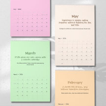 Cheerful 2026 Quote Calendar