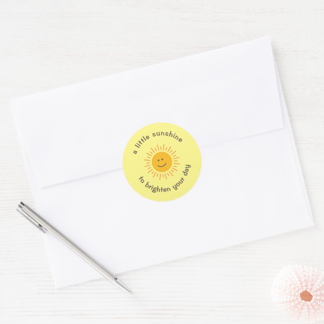 Cheerful A Little Sunshine Envelope Seal Stickers (Envelope)
