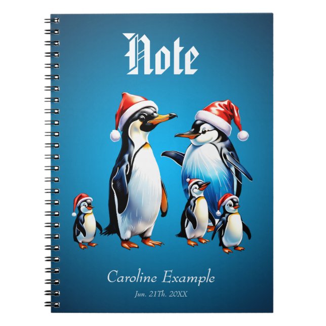 Cheerful and inviting Christmas illustration  Notebook (Front)