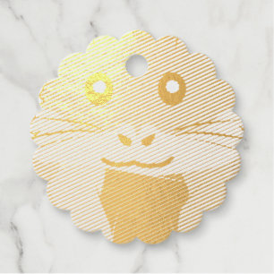 Cheerful and lighthearted hamster favour tags