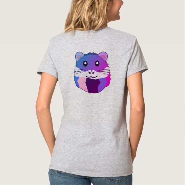 Cheerful and lighthearted hamster T-Shirt (Back)