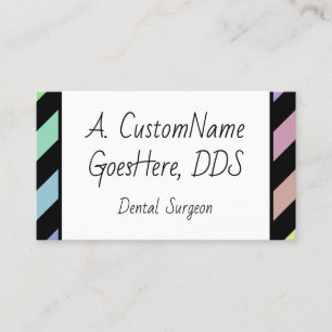 Cheerful and Playful Dental Surgeon Business Card