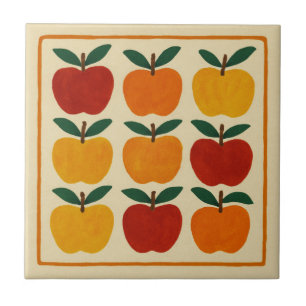 Cheerful Apple Arrangement Tile