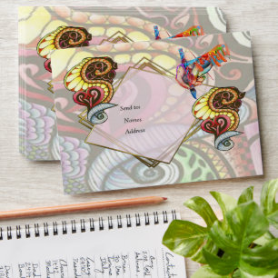 Cheerful Artist Party Doodle Creation Envelope