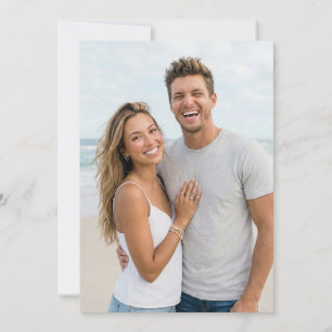 Cheerful Beach Photo Invitation