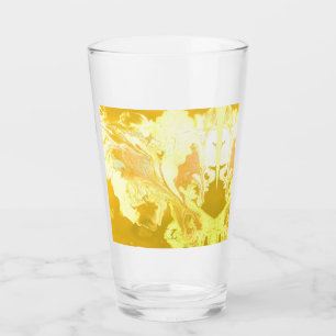 Cheerful Boho Floral Flower Acrylic Fluid Pour Mus Glass
