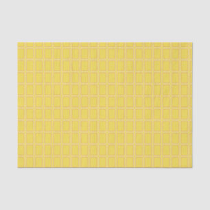 Cheerful Bright Orange White Geometric Pattern Tissue Paper