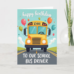 Cheerful Bus Journey Card
