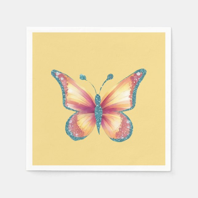 Cheerful Butterfly Napkin (Front)