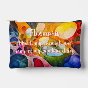 Cheerful Chaos – Small Fractal Pouch