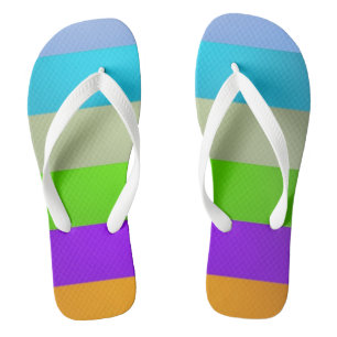 cheerful charming stripes jandals