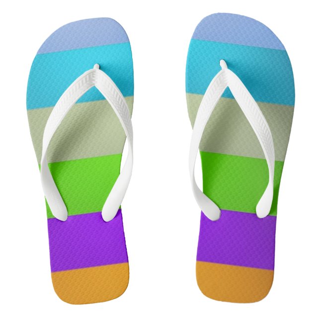 cheerful charming stripes jandals (Footbed)