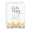 Cheerful Chevron Birthday Invite