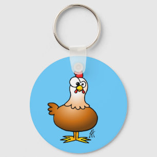 Cheerful Chicken Key Ring