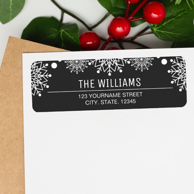 Cheerful Christmas | Black and White Snowflakes (Creator Uploaded)