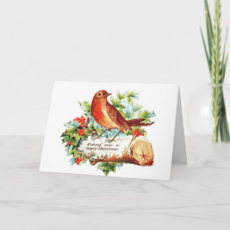 Cheerful Christmas Greetings Holiday Card