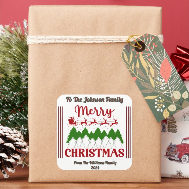 Cheerful Christmas Holiday Sticker (Holiday)