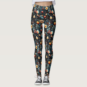 Cheerful Christmas Seamless  Leggings