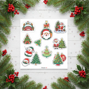 Cheerful Christmas Sticker Sheet