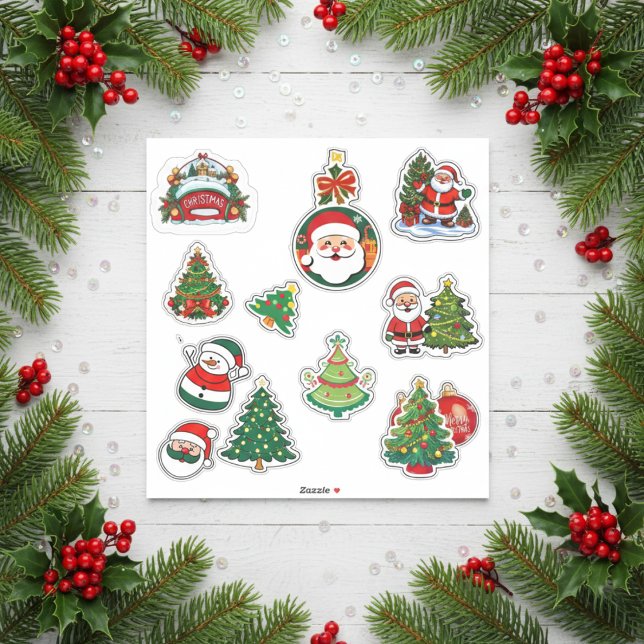 Cheerful Christmas Sticker Sheet (Cheerful Christmas Sticker Sheet)