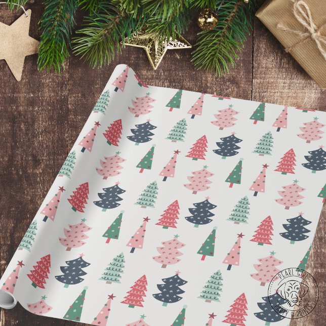 Cheerful Christmas Tree Wrapping Paper (Creator Uploaded)
